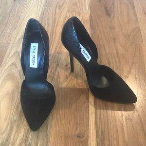 NEW! Leather and Velvet Stilettos